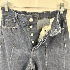 Banana Republic Dark Blue Denim Jeans with presewn cuff